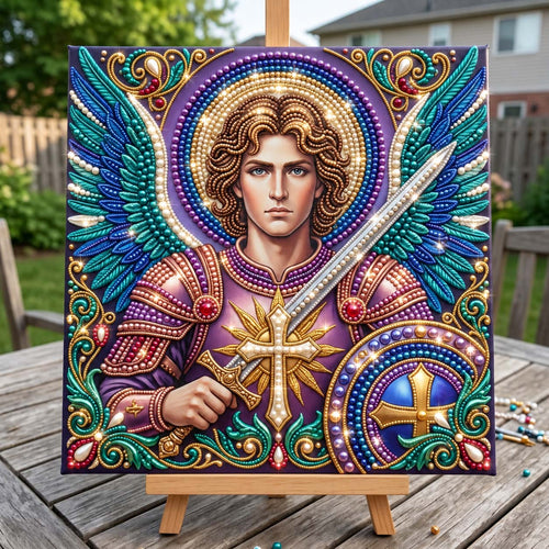 Saint Michael Guardian DIY Diamond Pearl Art Kit GFTONTD4485