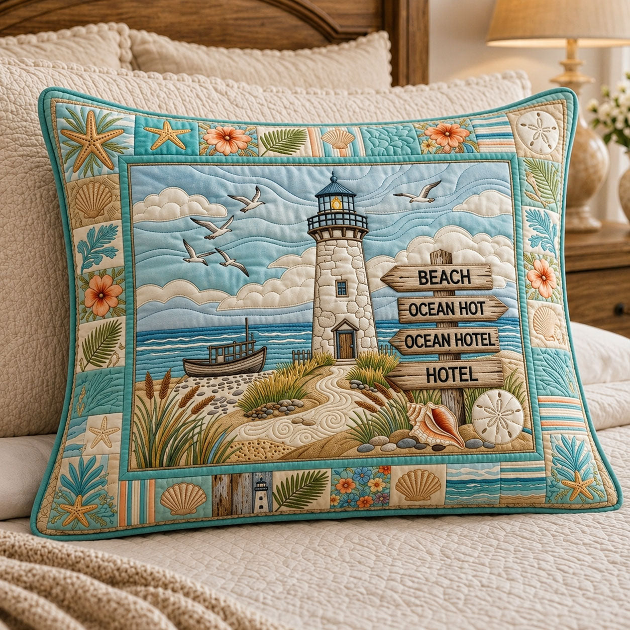 Coastal Life Lighthouse Bedding Pillow Case GFTOPND1065