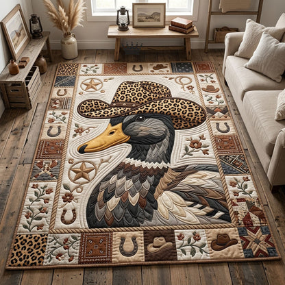 Leopard Mallard Duck Area Rug GFTOPND1067