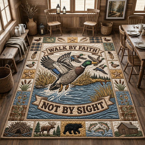 Christian Hunting Area Rug GFTOPND1069