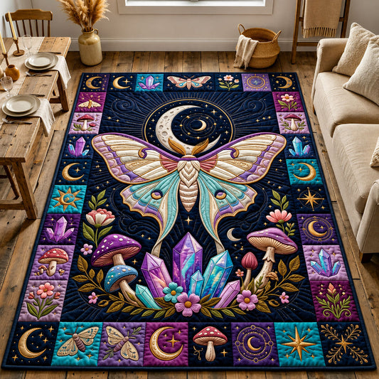 Celestial Lunar Moth Area Rug GFTOPND1076