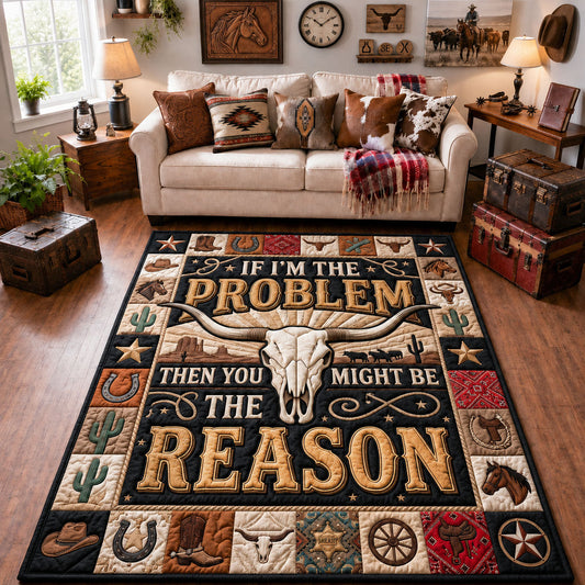 Longhorn Skull Area Rug GFTOPND1138