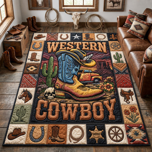 Western Cowboy Area Rug GFTOPND1139
