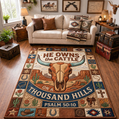 He Owns The Cattle Area Rug GFTOPND1140