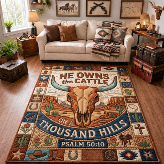 He Owns The Cattle Area Rug GFTOPND1140