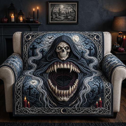 Grim Reaper Death Maw Quilted Sofa Cover GFTOPND1214