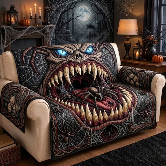 Spider Nest Monster Quilted Sofa Cover GFTOPND1215
