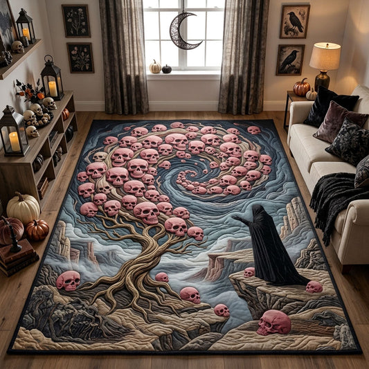 Pink Skull Tree Area Rug GFTOPND1257