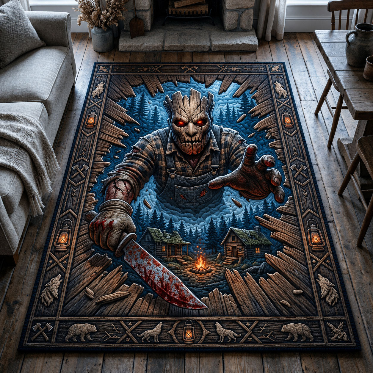 Campground Killer Area Rug GFTOPND1348
