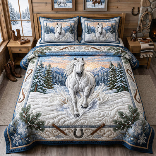 Snowstorm Freedom 3-Piece Quilted Bedding Set GFTOPND1407