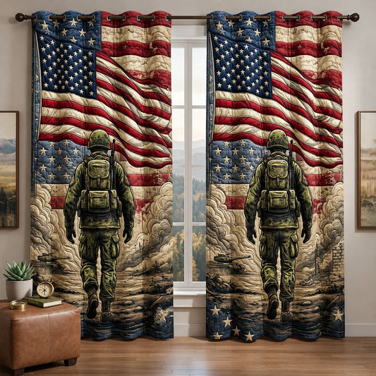 Veteran Pride Quilted Curtains GFTOPND1412
