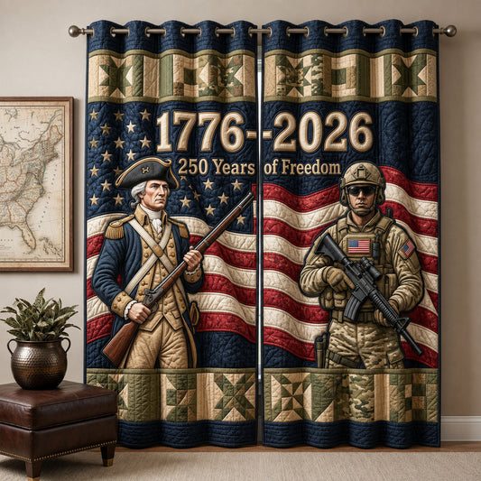 Veteran Pride Quilted Curtains GFTOPND1413