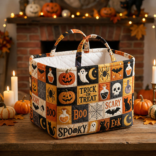 Trick Or Treat  Quilted Storage Basket GFTOPND1436
