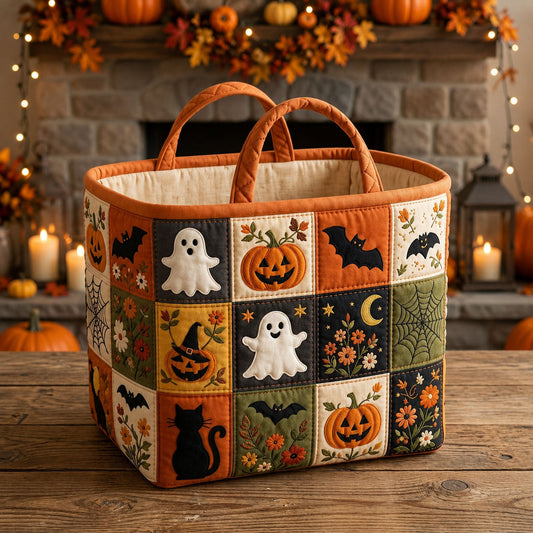 Spooky Season Quilted Storage Basket GFTOPND1440