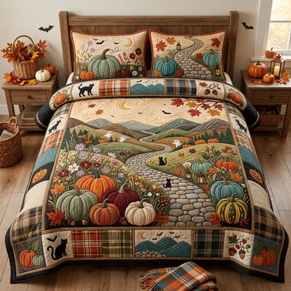 Harvest Field 3-Piece Quilted Bedding Set GFTOPND1445