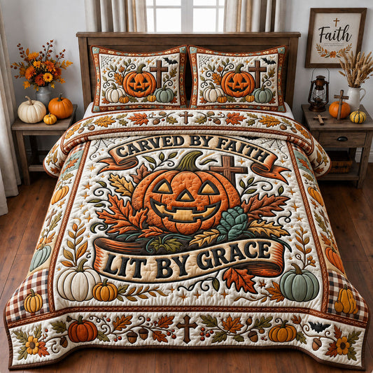Carved By Faith 3-Piece Quilted Bedding Set GFTOPND1453