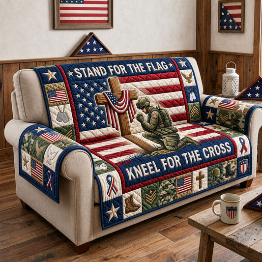 Stand For The Flag Quilted Sofa Cover GFTOPND1510