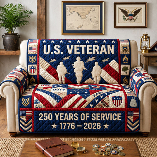 Proud US Army Quilted Sofa Cover GFTOPND1511