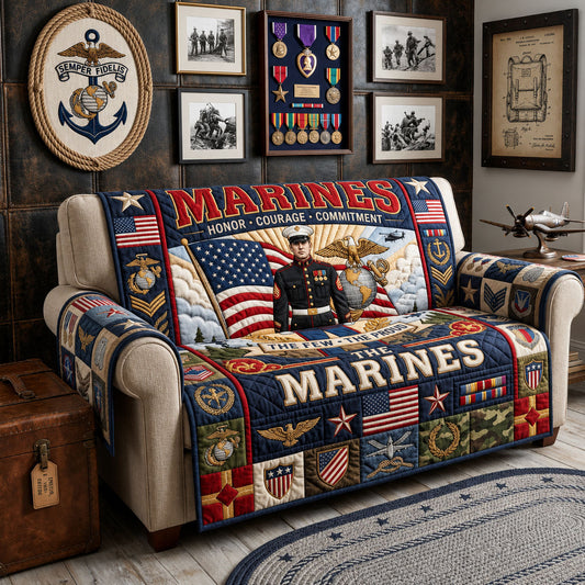 US Marines Quilted Sofa Cover GFTOPND1572