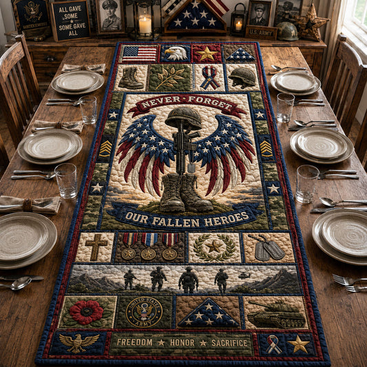 Fallen Heroes Quilted Table Runner GFTOPND1576
