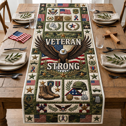 Veteran Strong Quilted Table Runner GFTOPND1582