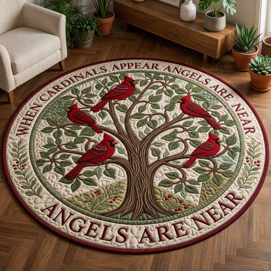 Angles Are Near Quilted Round Mat GFTOPND1597