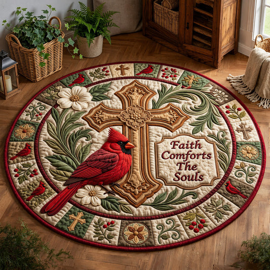 Faith Comfort The Soul Quilted Round Mat GFTOPND1601