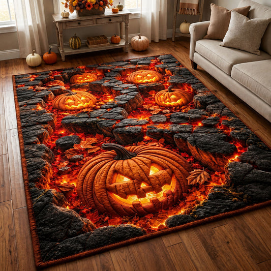 Halloween Pumpkin Area Rug GFTOPND1602