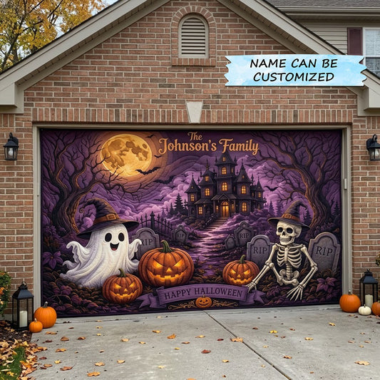 Happy Halloween Garage Door Banner QTCUZ GFTOPND1663