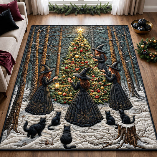 Witchy Christmas Tree Area Rug GFTOPND1669