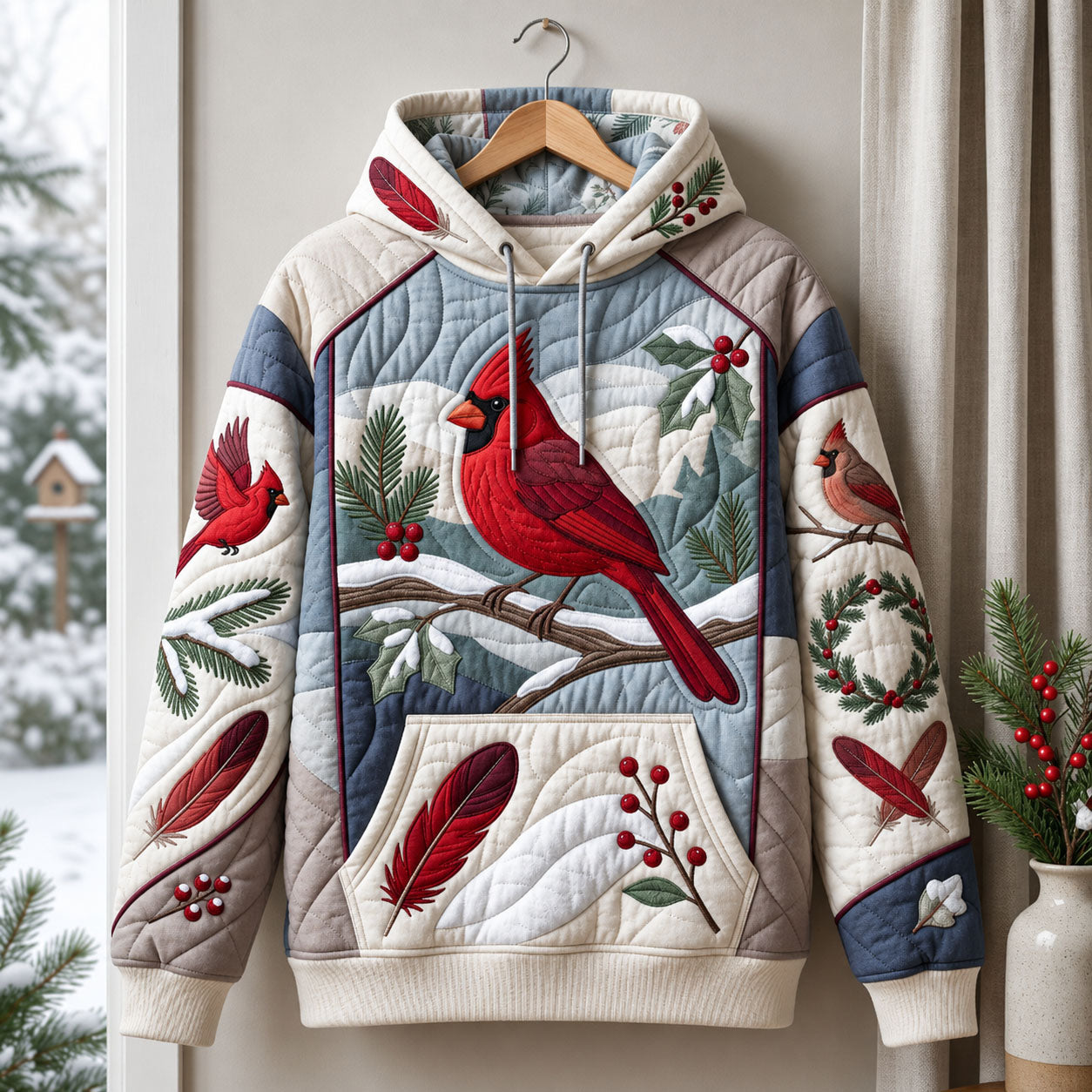 Winter Cardinal Hoodie GFTOPND1679