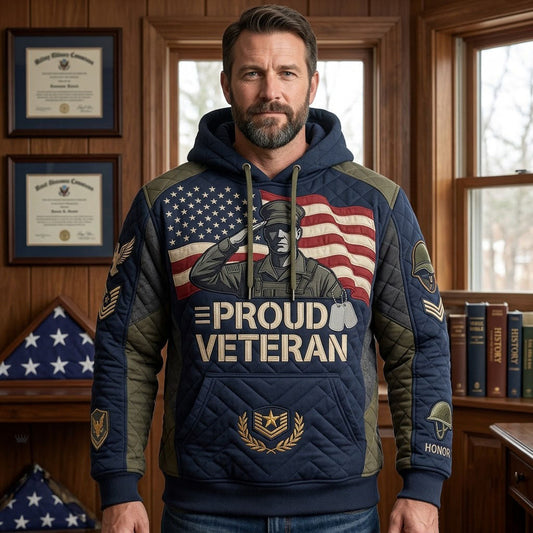 Proud Veteran Hoodie GFTOPND1685