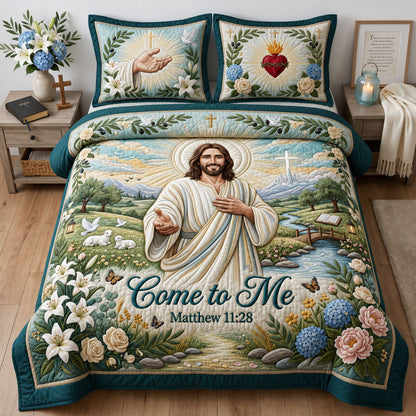 Come To Me 3-Piece Quilted Bedding Set GFTOPND1764