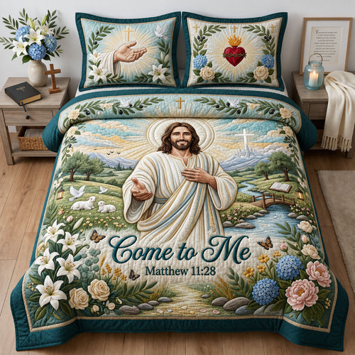 Come To Me 3-Piece Quilted Bedding Set GFTOPND1764