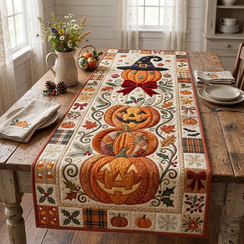 Halloween Pumpkin Quilted Table Runner GFTOPND1783