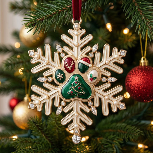 Christmas Paw Christmas Mica Ornament GFTOPND1960