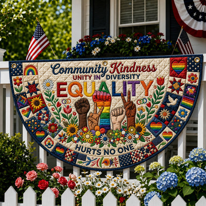 Equality Hurts No One Quilted Fan Flag GFTOPND196
