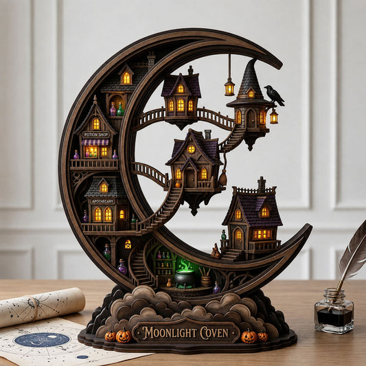 Moonlight Coven Wooden Block 3-Layers GFTOPND2041