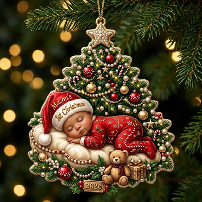 Baby 1st Christmas Christmas Mica Ornament QTCUZ GFTOPND2107