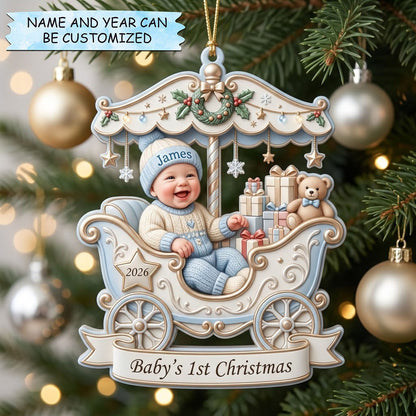 Baby 1st Christmas Christmas Mica Ornament QTCUZ GFTOPND2108
