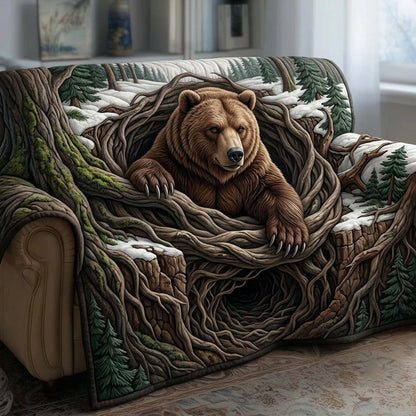 Bear Root Votex Quilted Sofa Cover GFTOPND2173
