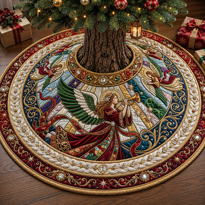 Jeweled Angel Quilted Tree Skirt GFTOPND2218