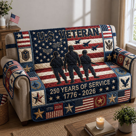 US Veteran Quilted Sofa Cover GFTOPND226