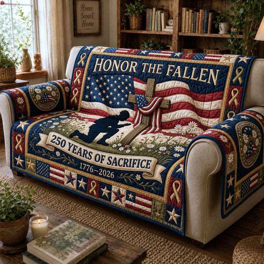 Honor The Fallen Quilted Sofa Cover GFTOPND228