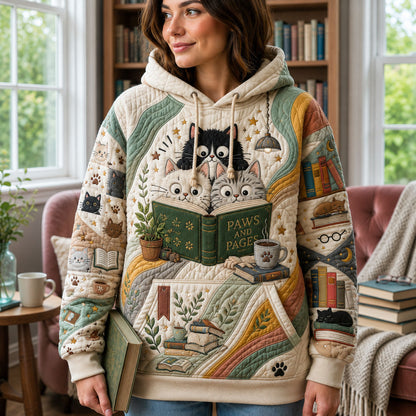 Reading Cats Hoodie GFTOPND2306