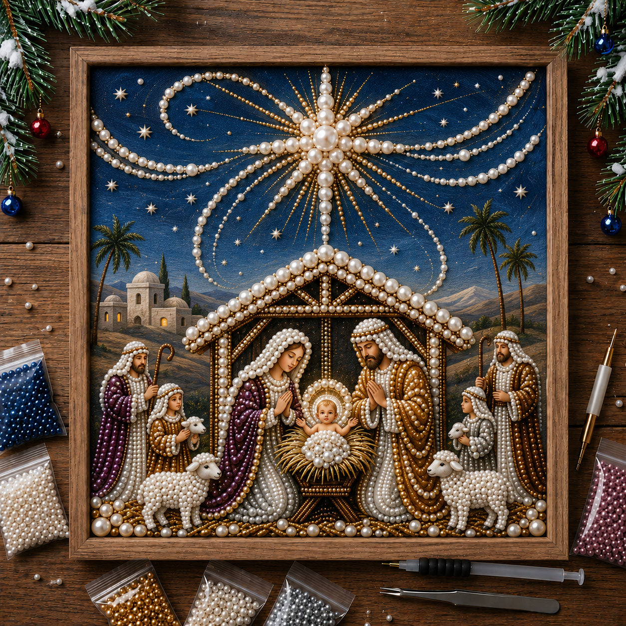 🔥 EARLY CHRISTMAS SALE 49% OFF - Nativity DIY Diamond Pearl Art Kit GFTOPND2375