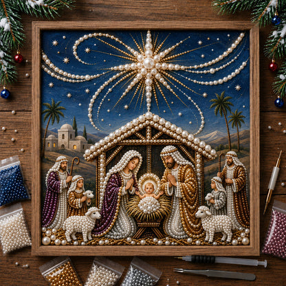 🔥 EARLY CHRISTMAS SALE 49% OFF - Nativity DIY Diamond Pearl Art Kit GFTOPND2375