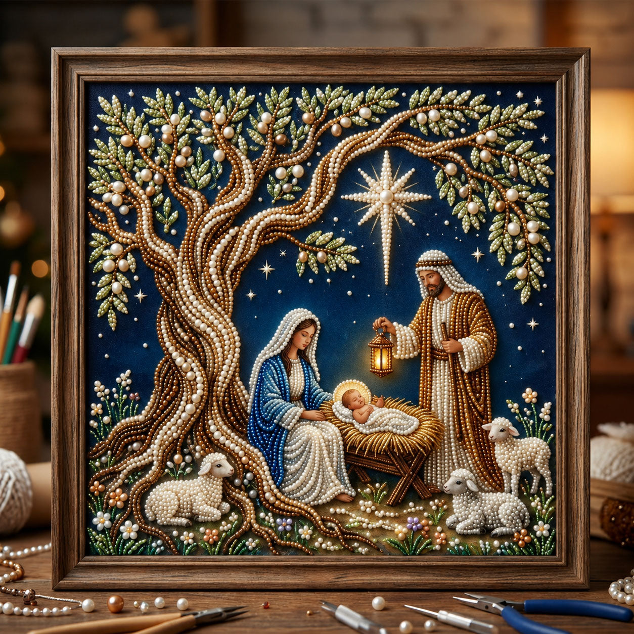 🔥 EARLY CHRISTMAS SALE 49% OFF - Nativity DIY Diamond Pearl Art Kit GFTOPND2375