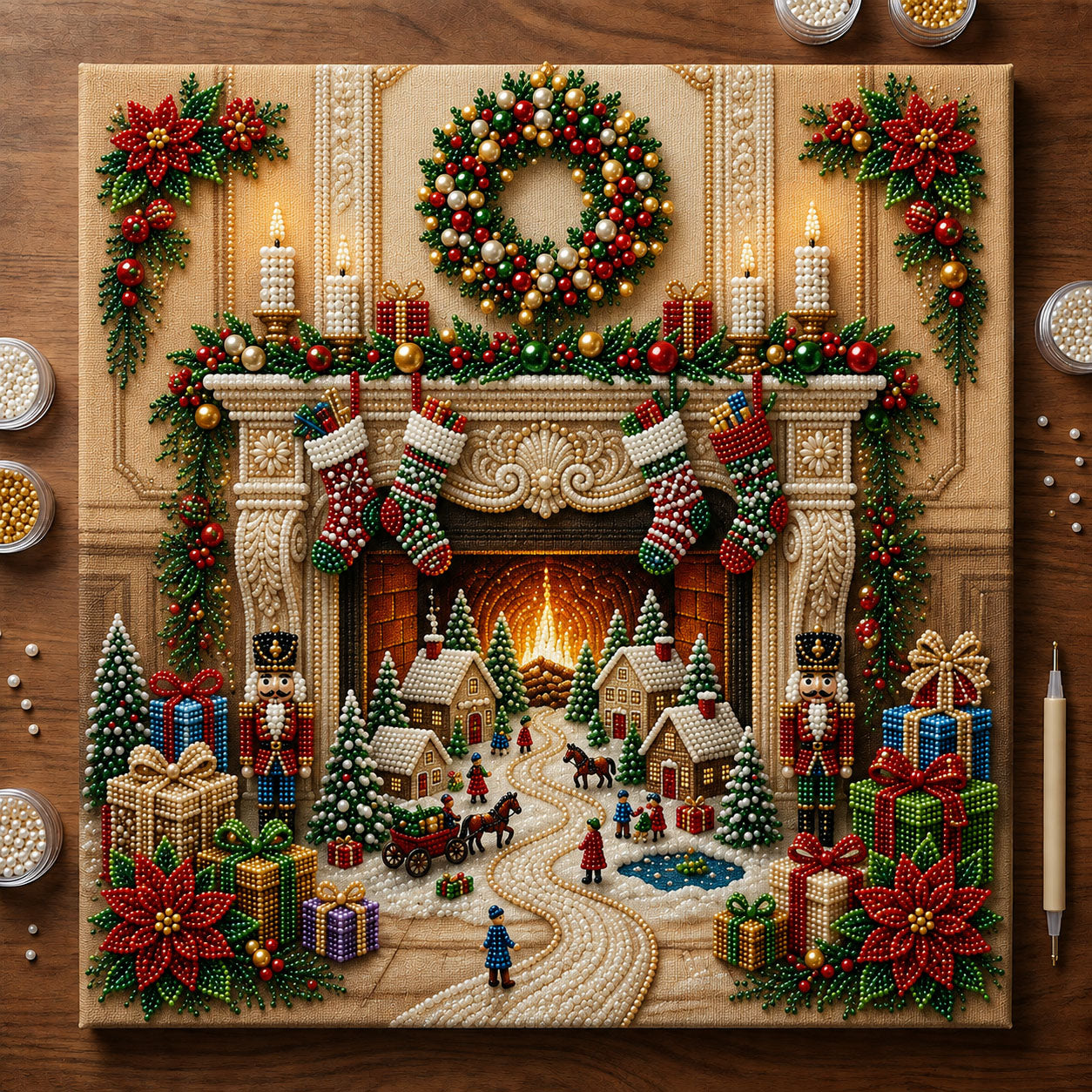 🔥 EARLY CHRISTMAS SALE 49% OFF - Christmas DIY Diamond Pearl Art Kit GFTOPND2376