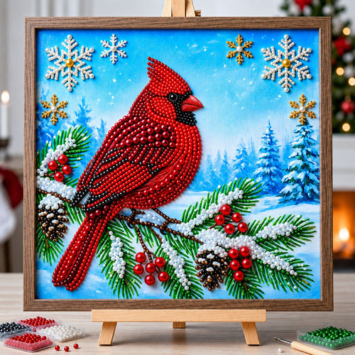🔥 EARLY CHRISTMAS SALE 49% OFF - Cardinal DIY Diamond Pearl Art Kit GFTOPND2378